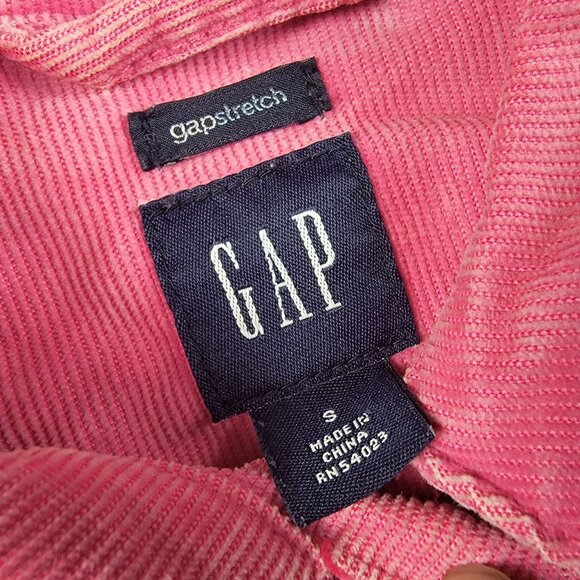 Gap Womens Small Pink Corduroy Jacket Casual Going Out Outdoors Winter Warm - Picture 3 of 7